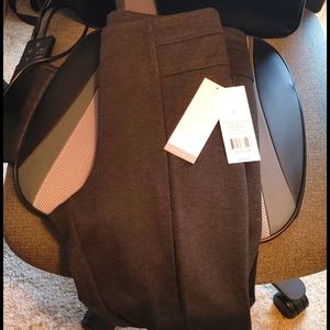 Gray Ponte Work Pants